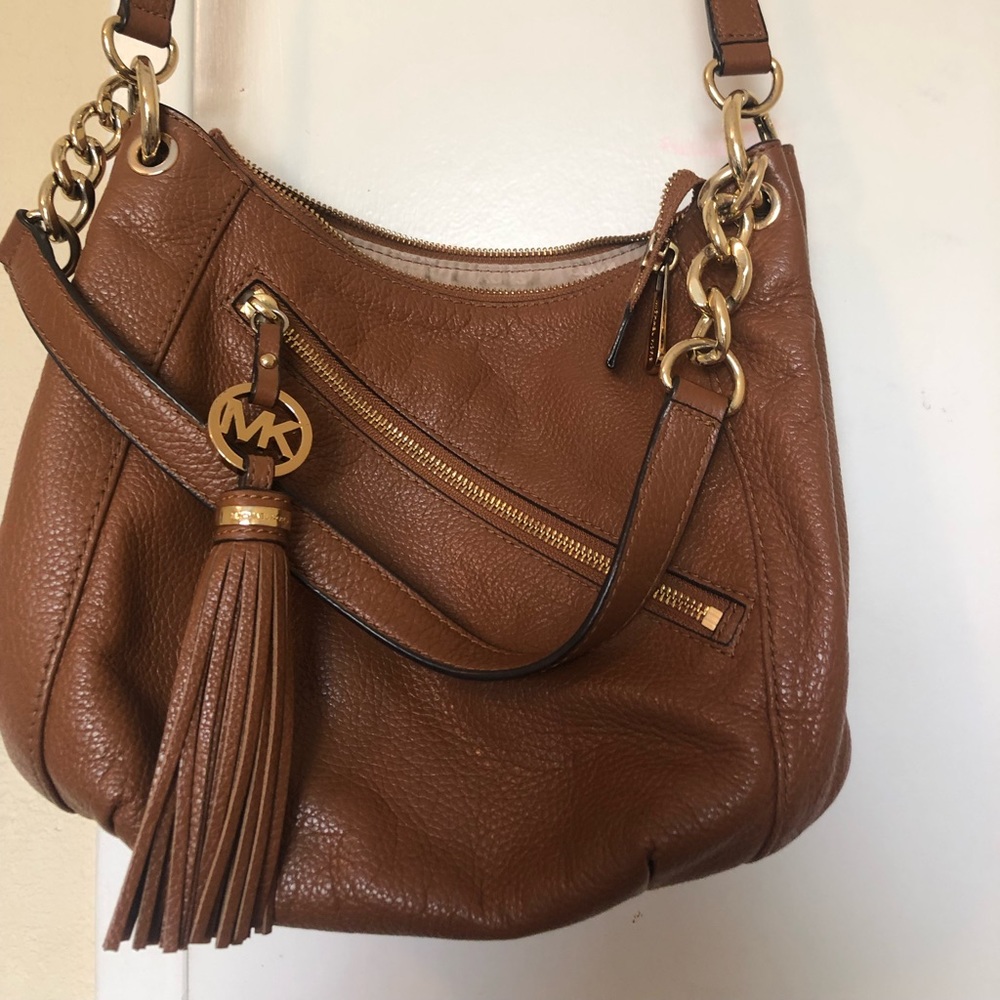 Michael Kors Brown Leather Crossbody